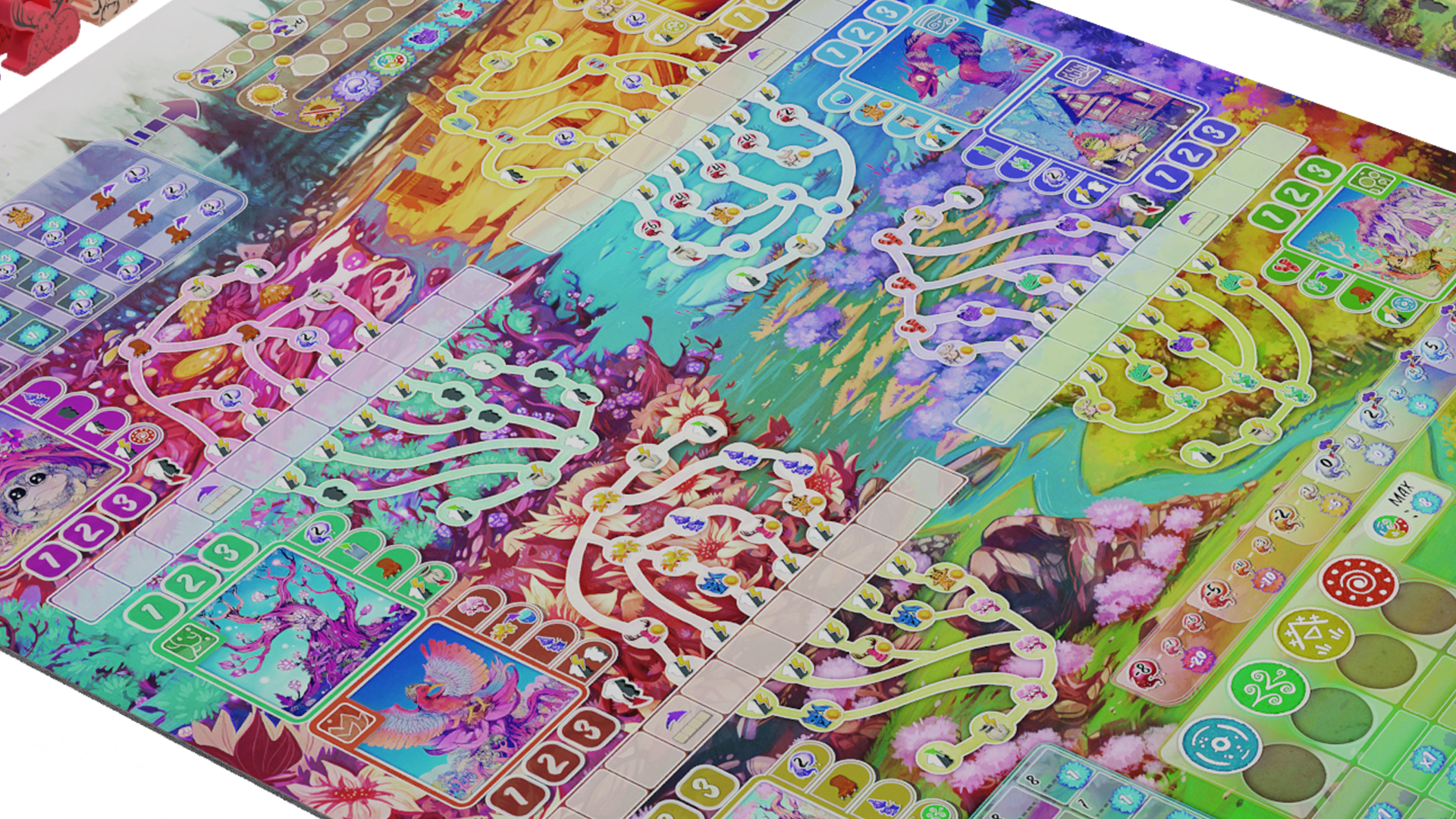 Arborea is a Ghibliesque board game about woodland spirits